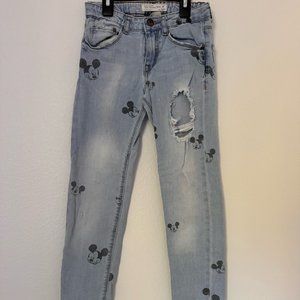 zara mickey jeans